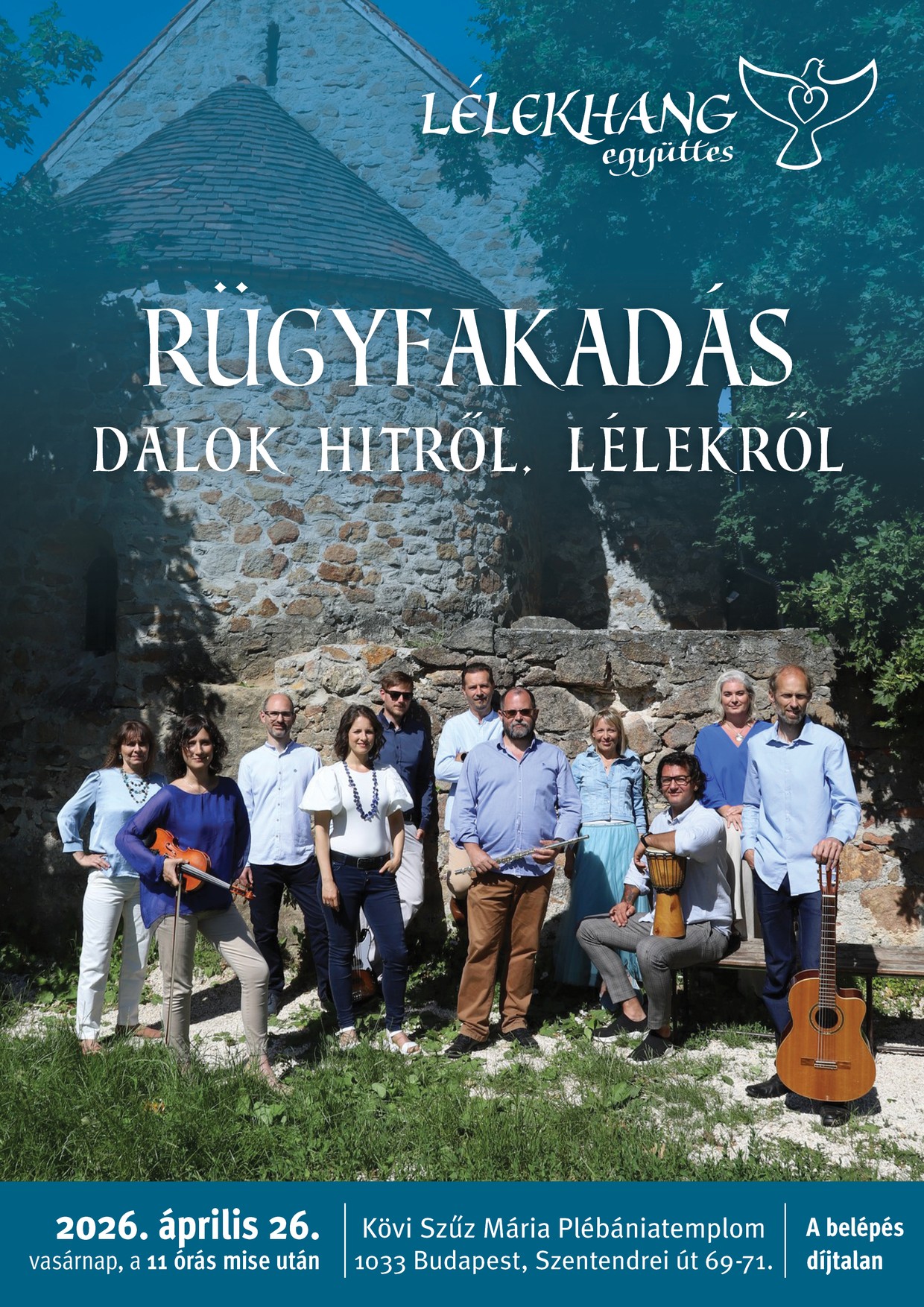 Lélekhang együttes adventi koncert, Sziklatemplom (2025.11.30. 17 órai mise után)